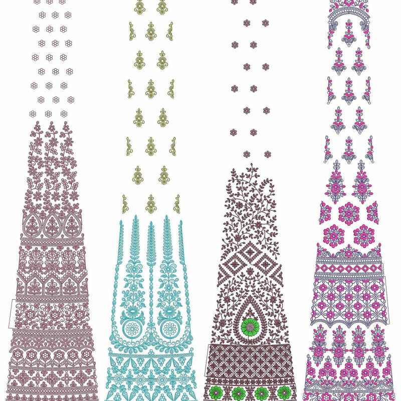 50 Special Cording Lehenga Embroidery Designs | June 2021 Bulk Download