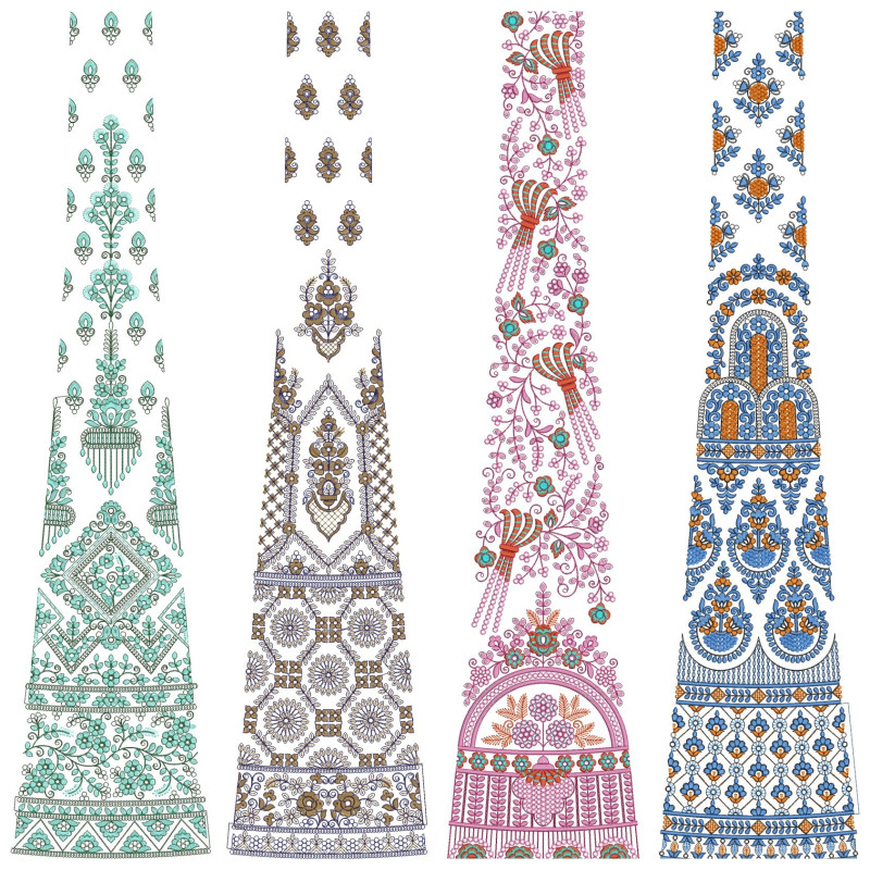 10 Cording Kali Embroidery Designs | August 2021 Bulk Download Vol-2