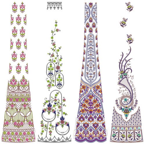 10 Cording Kali Embroidery Designs | August 2021 Bulk Download Vol-4