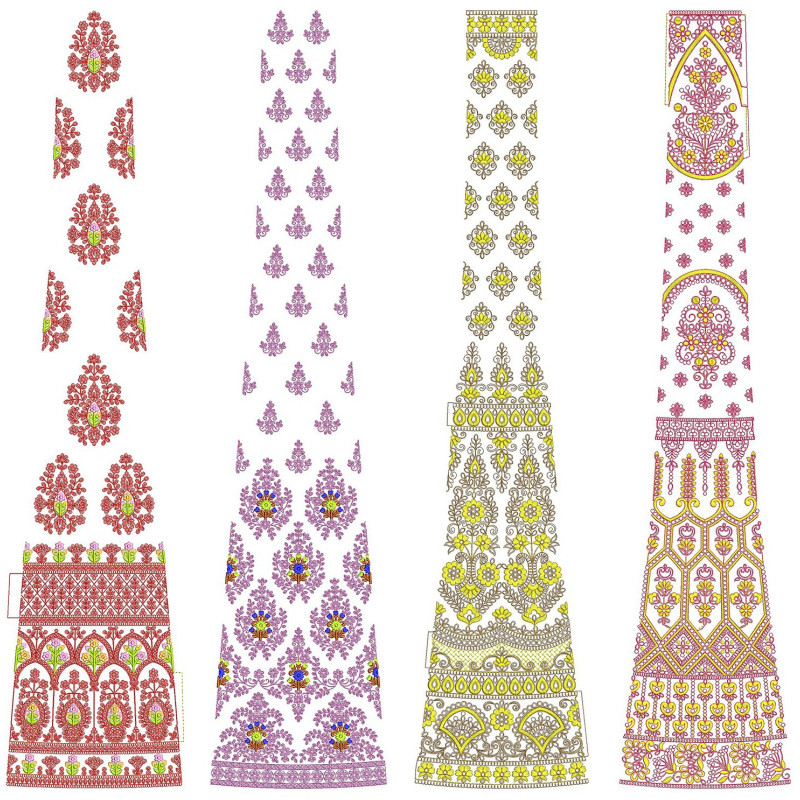 50 Special Cording Lehenga Embroidery Designs | July 2021 Bulk Download