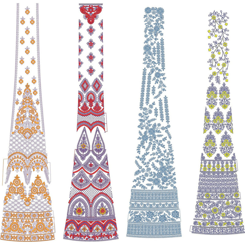 50 Special Cording Lehenga Embroidery Designs | July 2021 Bulk Download