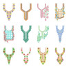 50 Neck Embroidery Designs |  Bulk Download