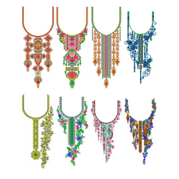 50 Neck Embroidery Designs | July 2020 Bulk Download
