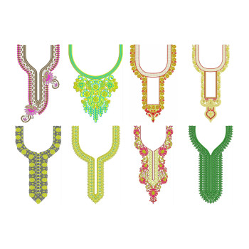 50 Neck Embroidery Designs | June 2020 Bulk Download