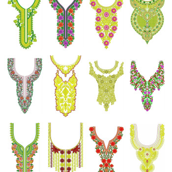 50 Neck Embroidery Designs | May 2020 Bulk Download