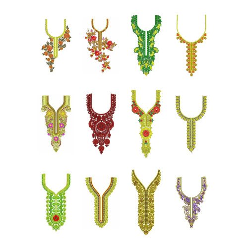 NeckE Embroidary Design Bulk Download | 50 Designs