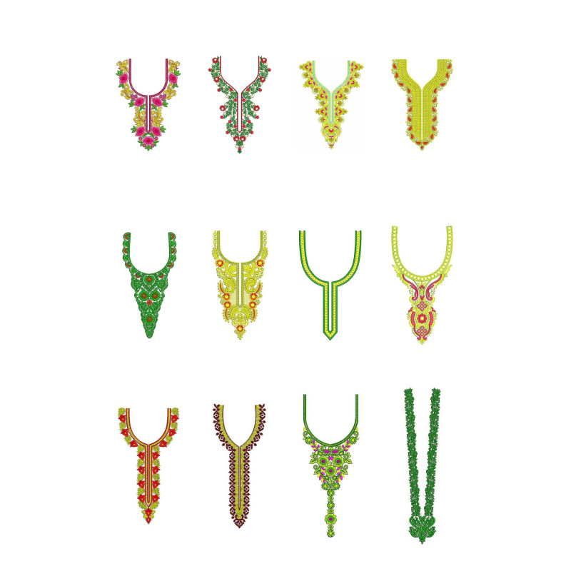 NeckE Embroidary Design Bulk Download | 50 Designs