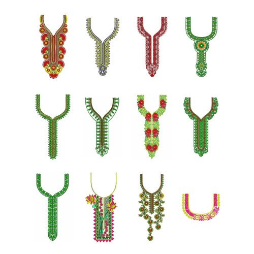 NeckE Embroidary Design Bulk Download | 50 Designs