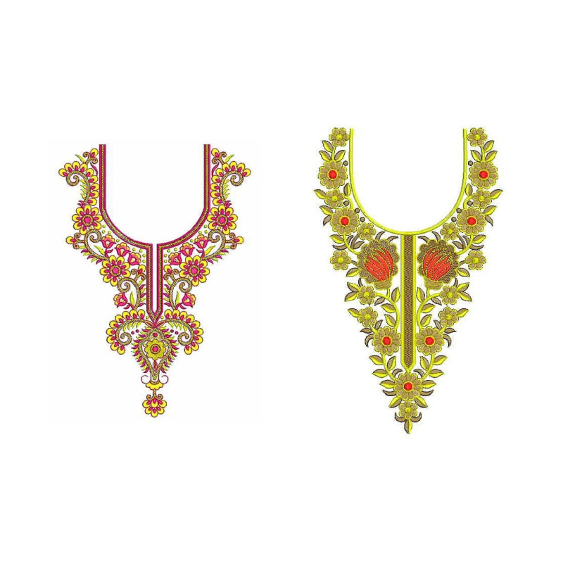 NeckE Embroidary Design Bulk Download | 50 Designs