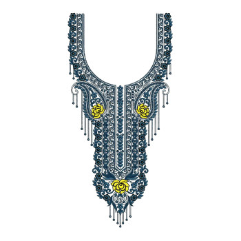 Embroidery Neck Design