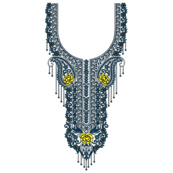 Embroidery Neck Design