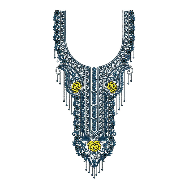 Embroidery Neck Design