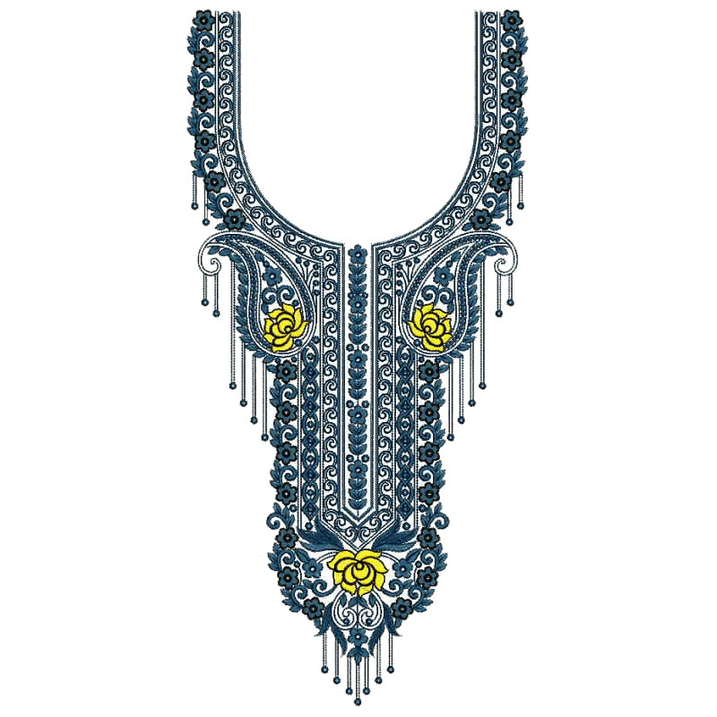 Embroidery Neck Design