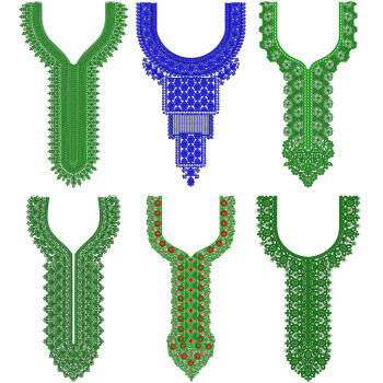 50 Neck Embroidery Designs l  Bulk Download