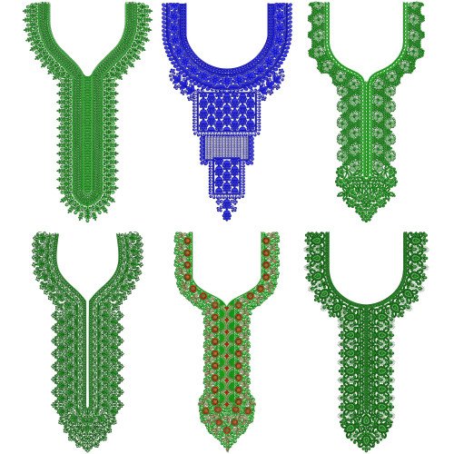 50 Neck Embroidery Designs l  Bulk Download