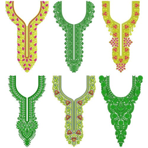 50 Neck Embroidery Designs l  Bulk Download