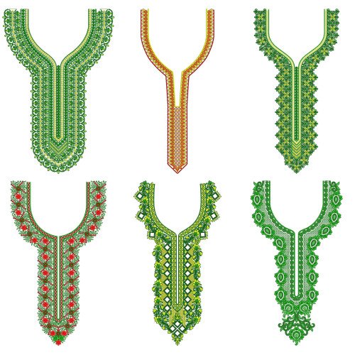 50 Neck Embroidery Designs l  Bulk Download