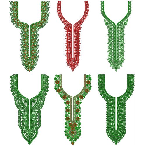 50 Neck Embroidery Designs l  Bulk Download