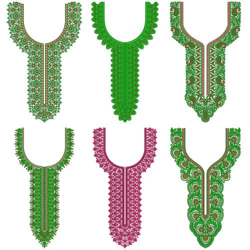 50 Neck Embroidery Designs l  Bulk Download