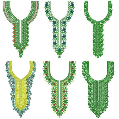 50 Neck Embroidery Designs l  Bulk Download