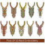 Neck Embroidery Designs For Suits