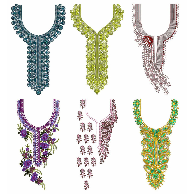 50 NECK EMBROIDERY DESIGNS |