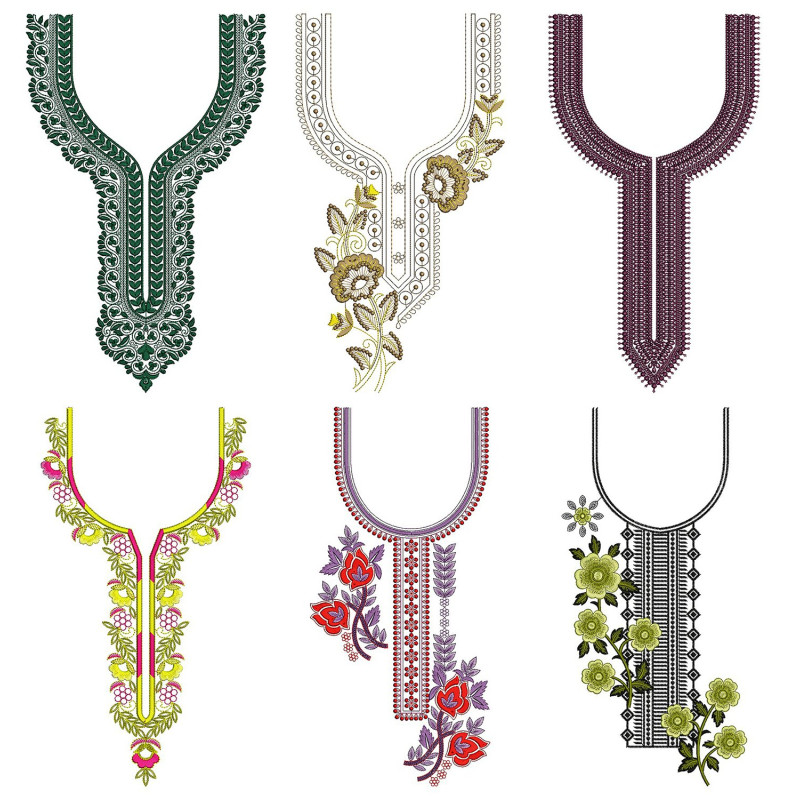 50 NECK EMBROIDERY DESIGNS |