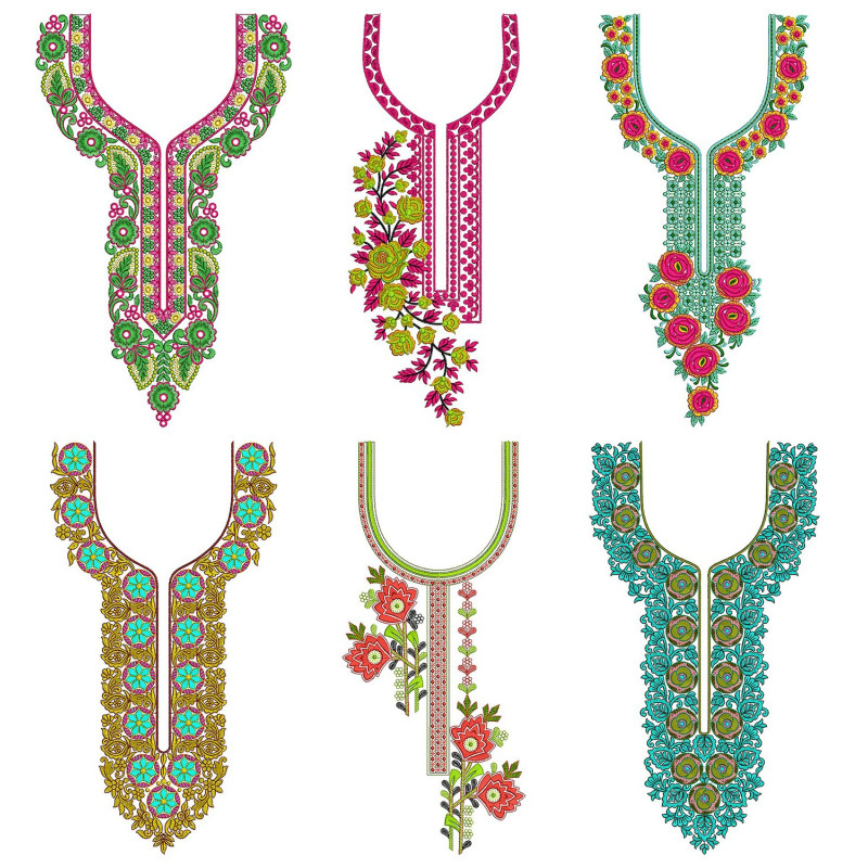 50 NECK EMBROIDERY DESIGNS |