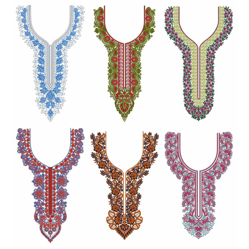50 NECK EMBROIDERY DESIGNS |