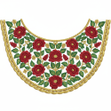 Boat Neck Embroidery Designs