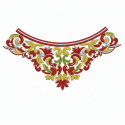 Off-Shoulder Neck Embroidery Designs