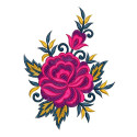 Rose Flower Embroidery Designs