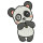 Panda Applique Embroidery Designs