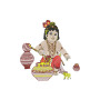 Lord Shri Krishna Embroidery Designs