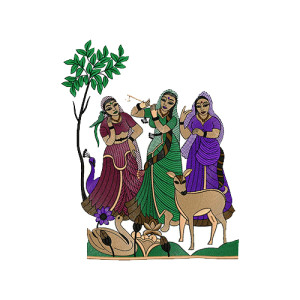 Very Beautifull Wall Art Embroidery Design 14096