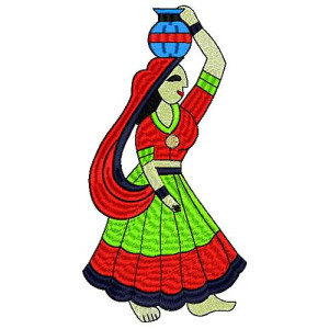 Panihari Wall Art Embroidery Design 17232