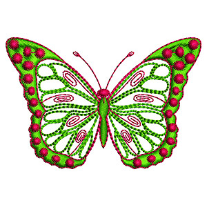 Lycaena Butterfly Wall Art Embroidery Design