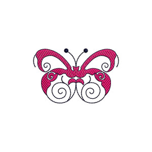 Monarch Butterfly Wall Art Embroidery Design