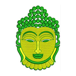 Beautiful Buddha Design - Buddha Meditation Embroidery For Walls For Decor