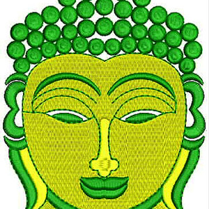 Beautiful Buddha Design - Buddha Meditation Embroidery For Walls For Decor
