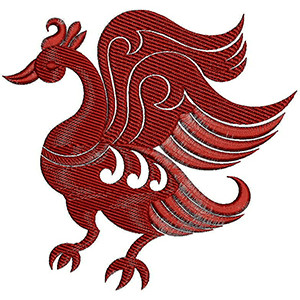 Peacock Embroidery Design 20771