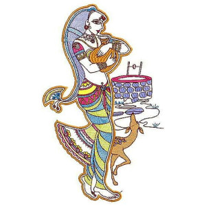 Wall ART Sequins | Artist Designer Embroidery Design