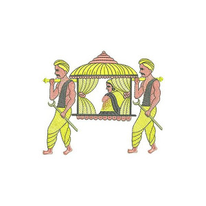 Indian Village Wedding Embroidery 2565