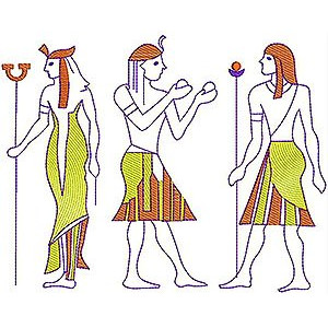 Egyptian Art Embroidery Design
