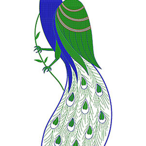Simple Peacock Embroidery Designs
