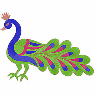 Cushion Pillow Cover Peacock Design