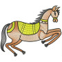 Wall Art Horse Embroidery Design