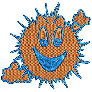 Sun Embroidery Design