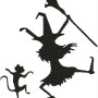 Halloween Dancing Witch Embroidery