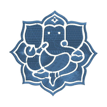 Indian God Wall Art Embroidery Design